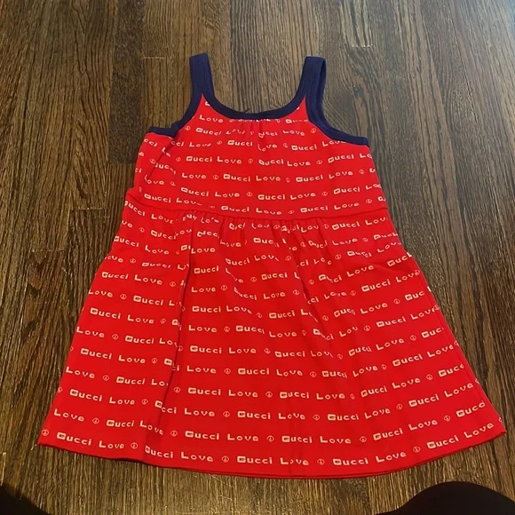 Red Gucci Dress toddler girl size 4